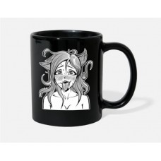 Ahegao Shirt Hentai Anime Manga Sexy Face Tshirt Black Mugs